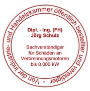 Stempel der IHK - öffentlich bestellter und vereidigter Sachverständiger